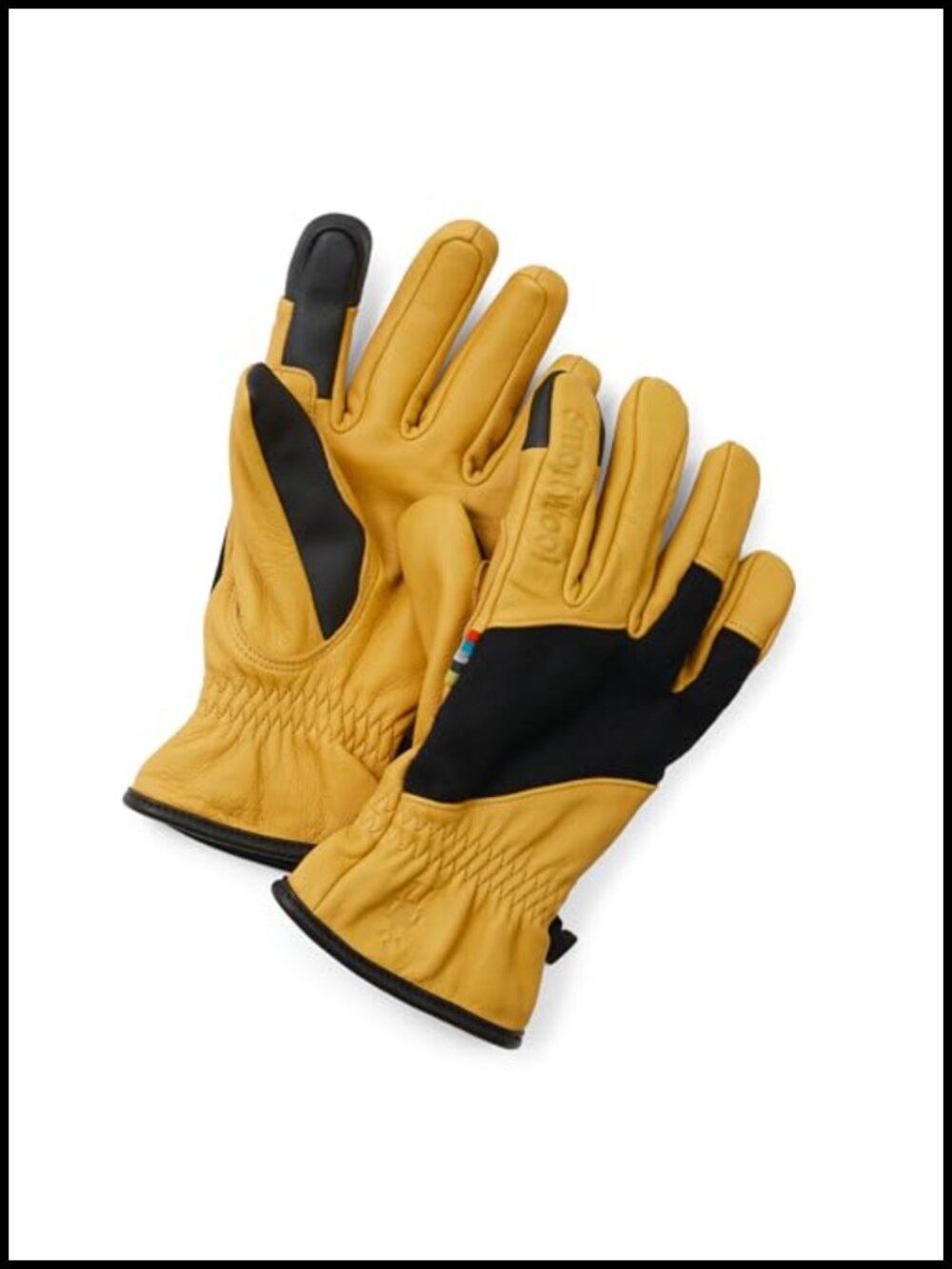 Leather Cold Weather Gloves Touchscreen Merino Lined Skiing Snowboarding
